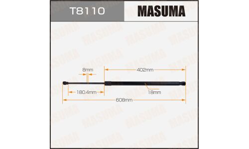 Упор газовый багажника MASUMA, L=608mm (1/40)