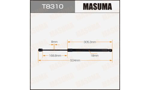Упор газовый багажника MASUMA, L=504mm (1/40)