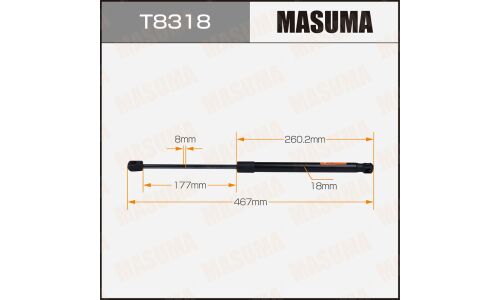 Упор газовый багажника MASUMA, L=467mm (1/40)
