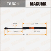 Упор газовый багажника MASUMA, L=401mm  (1/40)