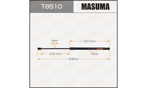 Упор газовый багажника MASUMA, L=606mm (1/40)