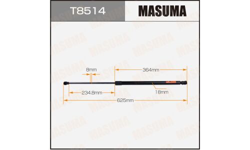 Упор газовый багажника MASUMA, L=625mm (1/40)