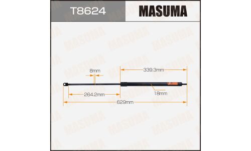 Упор газовый капота MASUMA, L=629mm (1/40)