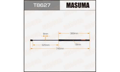 Упор газовый капота MASUMA, L=745mm (1/40)