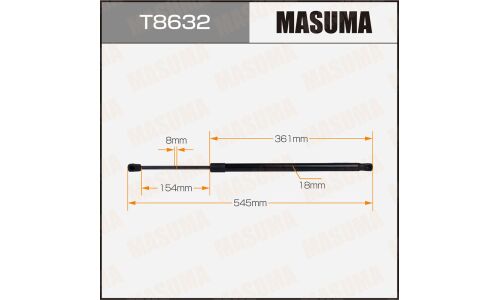 Упор газовый багажника MASUMA, L=545mm (1/40)