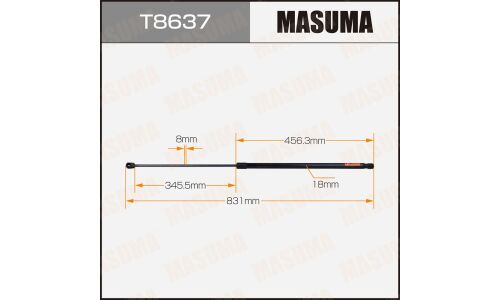 Упор газовый капота MASUMA, L=831mm  (1/40)