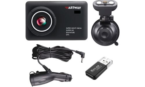 Видеорегистратор + радар-детектор ARTWAY MD-110, 3Мп, 2304х1296, обзор 170°, экран 2.4",1 камера