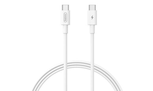 Кабель для мобильных устройств Remax PD65W Data Cable, с USB Type-C на USB Type-C, 1м, белый, арт. RC-191