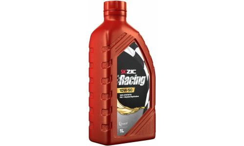 Масло моторное ZIC Racing 10w50, синтетическое, ACEA A3/B4, для бензинового двигателя, 1л, арт. 131046