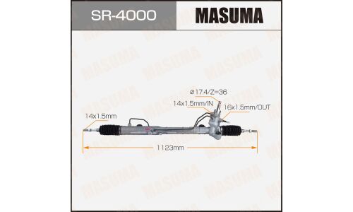 Рейка рулевая Masuma гидравлическая, для Mazda 6 (левый руль), арт. SR-4000