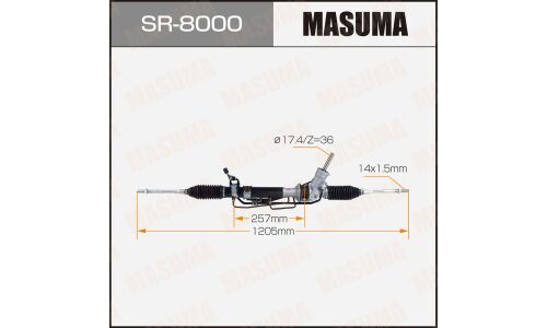 Рейка рулевая Masuma гидравлическая, для Subaru Forester (левый руль), арт. SR-8000