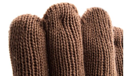 Перчатки полушерстяные Сибртех, двойные, коричневые, с ПВХ покрытием, 7 класс вязки, размер XXL, 1 пара, арт. 68634