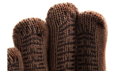 Перчатки полушерстяные Сибртех, двойные, коричневые, с ПВХ покрытием, 7 класс вязки, размер XXL, 1 пара, арт. 68634