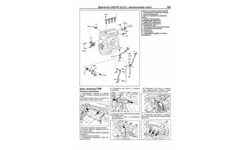 Руководство по эксплуатации, техническому обслуживанию и ремонту Toyota Camry с бензиновым двигателем (2006-2011 гг.)