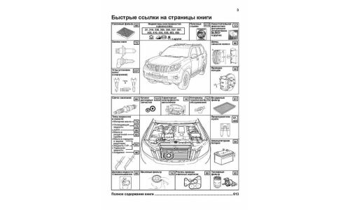 Руководство по эксплуатации, техническому обслуживанию и ремонту Toyota Land Cruiser Prado с бензиновым и дизельным двигателями (2009-2015 гг.)