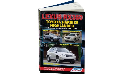 Руководство по эксплуатации, техническому обслуживанию и ремонту Toyota Highlander с бензиновым двигателем (2006-2012 гг.)