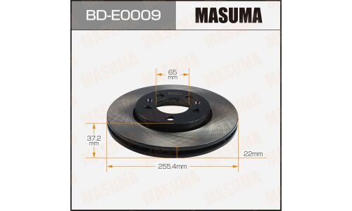 Диск тормозной Masuma, передний, правый/левый, для Volkswagen Golf / Polo, 1 шт, арт. BD-E0009
