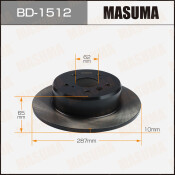 Диск тормозной Masuma, задний, правый/левый, для Toyota Camry / Harrier, 1 шт, арт. BD-1512