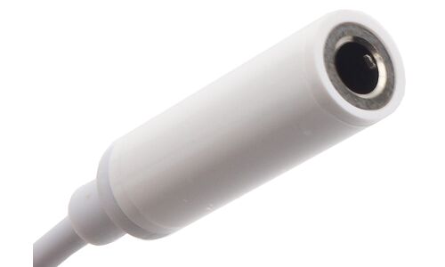Кабель-переходник для мобильных устройств Adpter Safe Cable, с Lightning (M) на mini-jack (F), 11см, белый, арт. C06-01A