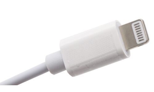 Кабель-переходник для мобильных устройств Adpter Safe Cable, с Lightning (M) на mini-jack (F), 11см, белый, арт. C06-01A