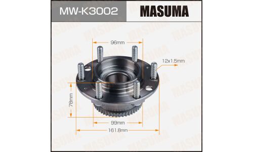 Ступица колеса Masuma, с ABS, передняя, для Hyundai H-1, арт. MW-K3002