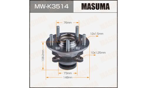 Ступица колеса Masuma, с ABS, задняя, для Hyundai i35, арт. MW-K3514