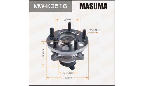 Ступица колеса Masuma, с ABS, задняя, для KIA Soul, арт. MW-K3516