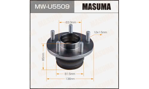 Ступица колеса Masuma, с ABS, задняя, для Ford Transit, арт. MW-U5509