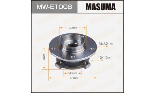 Ступица колеса Masuma, передняя, для BMW 5-Series (E60, E63), арт. MW-E1008