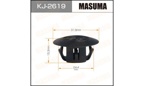 Клипса крепёжная деталей кузова Masuma, для Toyota, арт. KJ-2619