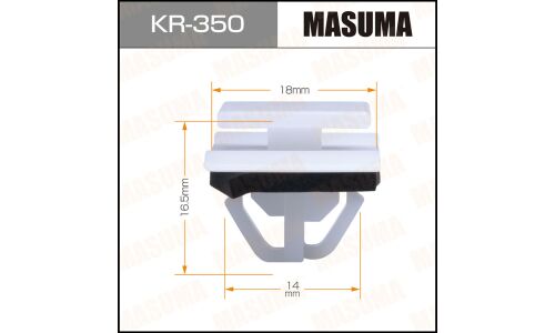 Клипса крепёжная деталей кузова Masuma, для Hyundai, KIA, арт. KR-350