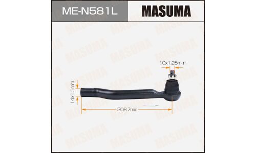 Наконечник рулевой тяги Masuma, для Nissan Qashqai / X-Trail, Renault Koleos, арт. ME-N581L