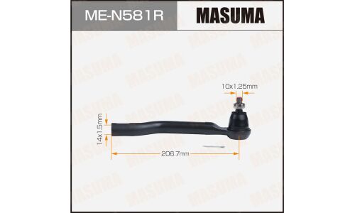 Наконечник рулевой тяги Masuma, для Nissan Qashqai / X-Trail, Renault Koleos, арт. ME-N581R