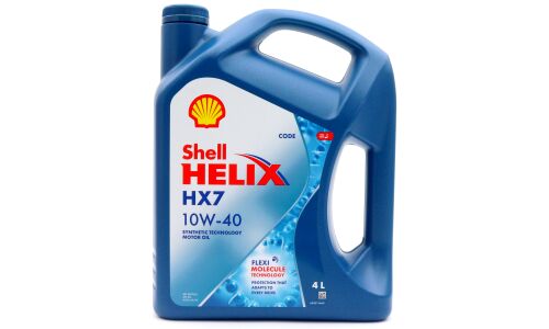 Масло моторное Shell Helix HX7 10w40, полусинтетическое, API SN+, ACEA A3/B3/B4, универсальное, 4л, арт. 550051575