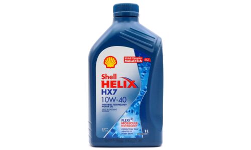 Масло моторное Shell Helix HX7 10w40, полусинтетическое, API SN+, ACEA A3/B3/B4, универсальное, 1л, арт. 550051574