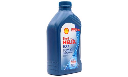 Масло моторное Shell Helix HX7 10w40, полусинтетическое, API SN+, ACEA A3/B3/B4, универсальное, 1л, арт. 550051574