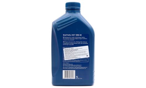 Масло моторное Shell Helix HX7 10w40, полусинтетическое, API SN+, ACEA A3/B3/B4, универсальное, 1л, арт. 550051574