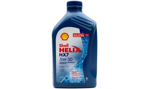 Масло моторное Shell Helix HX7 X 5w30, полусинтетическое, API SN+, ACEA A3/B4, универсальное, 1л, арт. 600052084