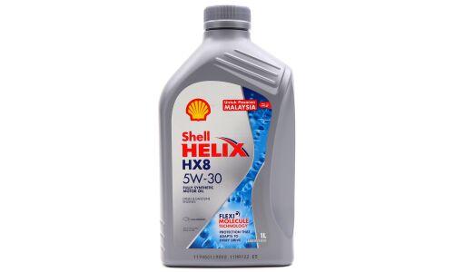 Масло моторное Shell Helix HX8 X 5w30, синтетическое, API SN+, ACEA A3/B4, универсальное, 1л, арт. 550050810