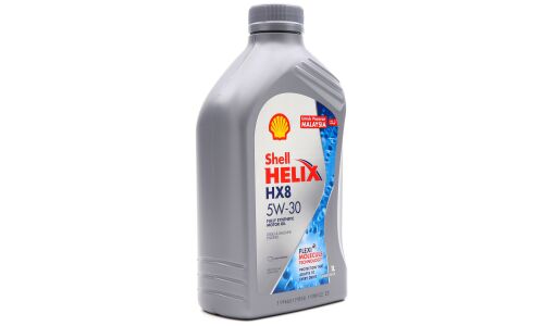 Масло моторное Shell Helix HX8 X 5w30, синтетическое, API SN+, ACEA A3/B4, универсальное, 1л, арт. 550050810