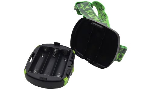 Фонарь налобный Космос, LED, на батарейках 3хAA, 3 режима, широкий угол освещения, арт. KOC-H3WCOBLED