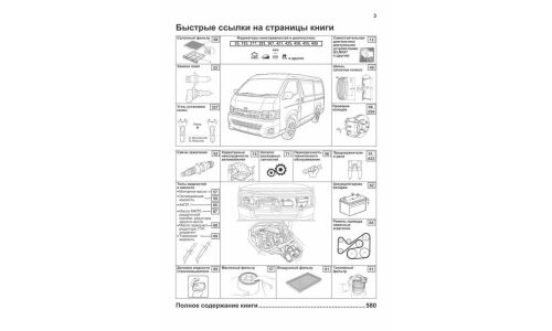Руководство по эксплуатации, техническому обслуживанию и ремонту Toyota Hiace, Toyota Regius Ace с бензиновым и дизельным двигателями (2004-2007 гг.)