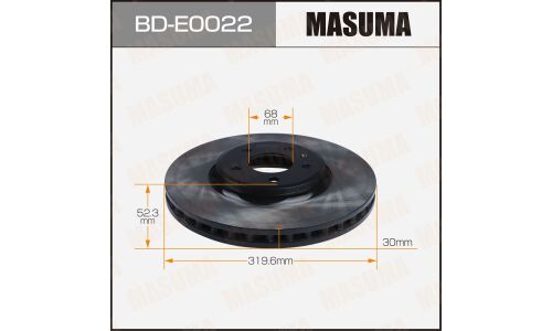Диск тормозной Masuma, передний, правый/левый, для Audi A5 / Q8, 1 шт, арт. BD-E0022