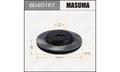 Диск тормозной Masuma, передний, правый/левый, для BMW 5-Series (F11) / 6-Series (F13), 1 шт, арт. BD-E0167