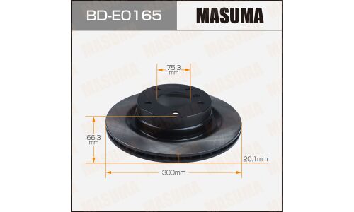 Диск тормозной Masuma, задний, правый/левый, для BMW 1-Series (F21) / 3-Series (F3), 1 шт, арт. BD-E0165