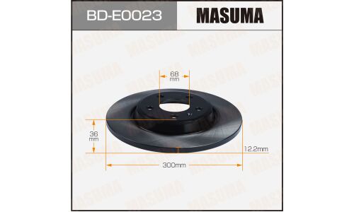 Диск тормозной Masuma, передний, правый/левый, для Audi A7 / Q5, 1 шт, арт. BD-E0023