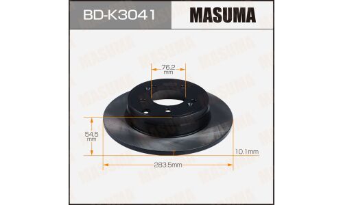 Диск тормозной Masuma, задний, правый/левый, для KIA Optima, 1 шт, арт. BD-K3041
