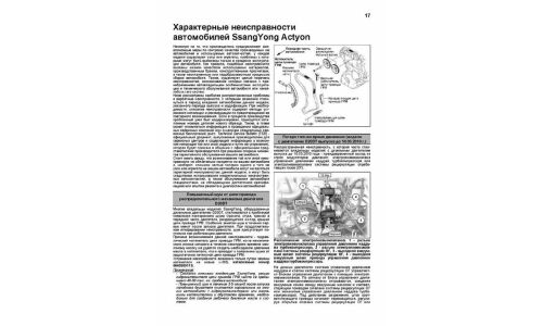 Руководство по эксплуатации, техническому обслуживанию и ремонту Ssangyong Actyon с бензиновым и дизельным двигателями (2006-2010 гг.)