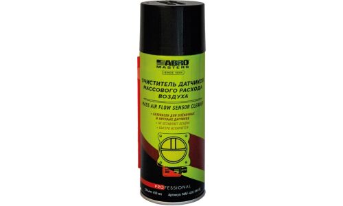 Очиститель датчика массового расхода воздуха ABRO Masters Mass Air Flow Sensor Cleaner, удаляет нагар, пыль, масляные загрязнения, снижает расход топлива, аэрозоль 450мл, арт. MAF-450-AM-RE