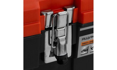 Ящик для инструментов STELS 22", размер 560х235х285 мм, металлические замки, арт. 90748
